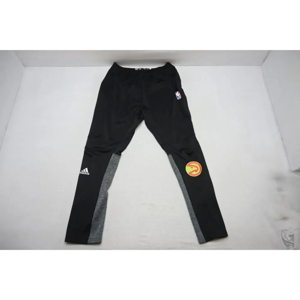 Adidas Sweat‎ Pants Slim Athletic Hawks Tear Away Black Mens Sz XL x 34